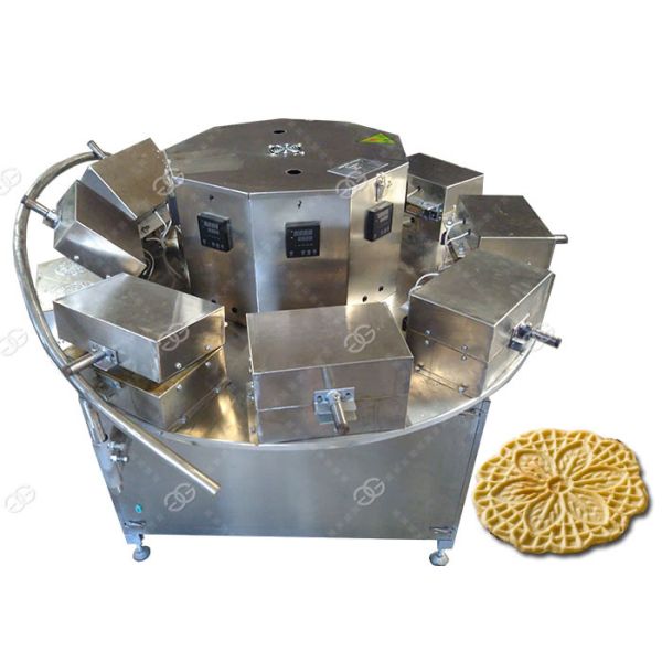 Italian Waffle Cookies Baking Machine , Pizzelle Maker Machine 1200PCS / H