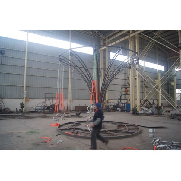 FRP Material Kids Spinning Chair Ride , Mini Rotary Chair Swing Ride