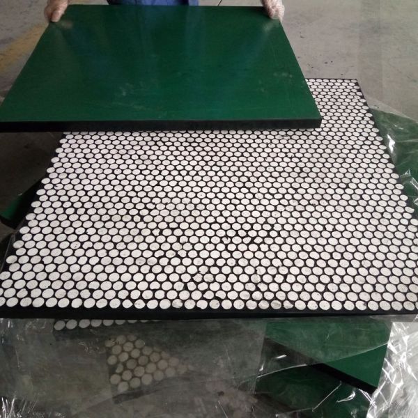 CN подпер цилиндра вкладыша глинозема подкладку керамического шестиугольную резиновую керамическую