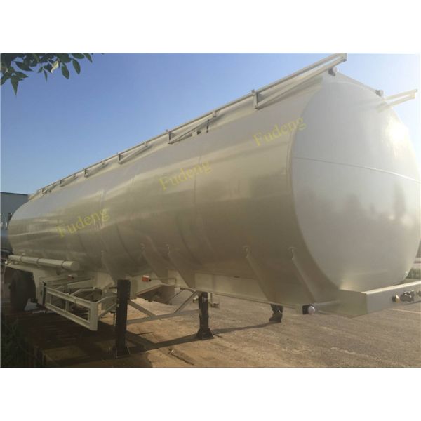 30000 to 60000 Liter Fuel Transport Trucks , Petrol Gasoline Edible Oil Tank Semi Trailer