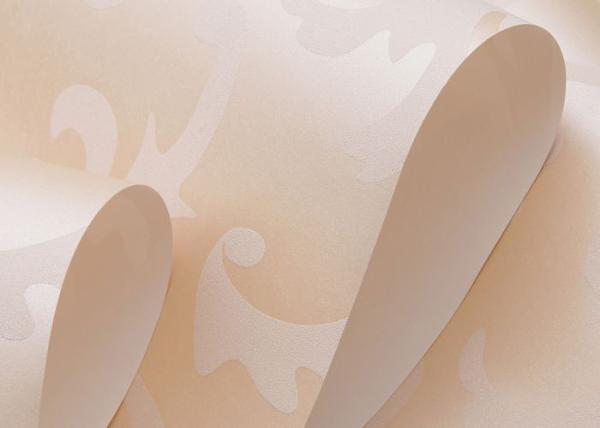 Eco-friendly Non-woven Interior Wallpaper , European Style Leaf Pattern Wallpaper