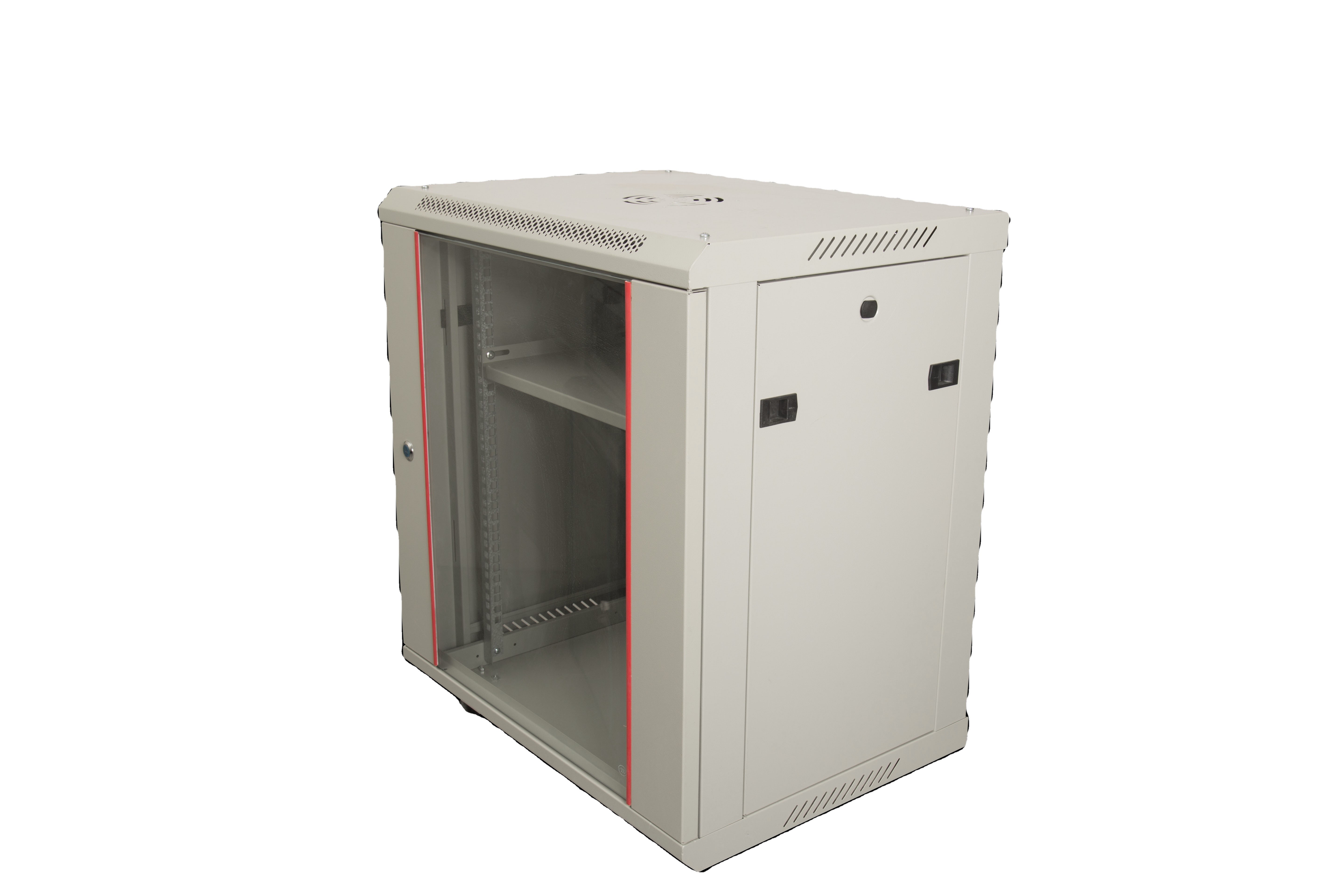 RAL7035 Colour 12u Network Rack with Toughened Glass Door Or Mesh Door 600*450*650mm