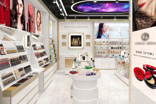 Modern Simplicity Beauty Store Design Perfume Display Rack for Skincare Store Display and Luxury Shop Fitting