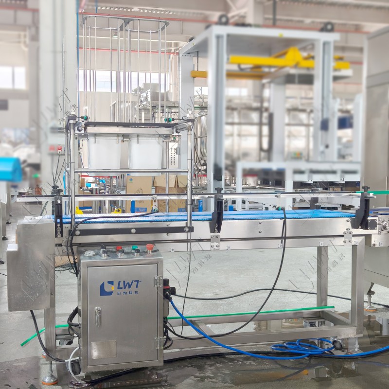 LWT High Speed 15 Pails/Min Plastic Bucket Powder Filling Machine Line with Automatic Bucket Dropper Labeler System