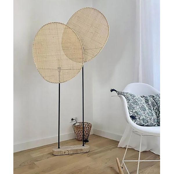 Restaurant Lighting Living Room Parlor Bar Decor Japanese Wicker Art Petal Pendant Light(WH-WP-141)
