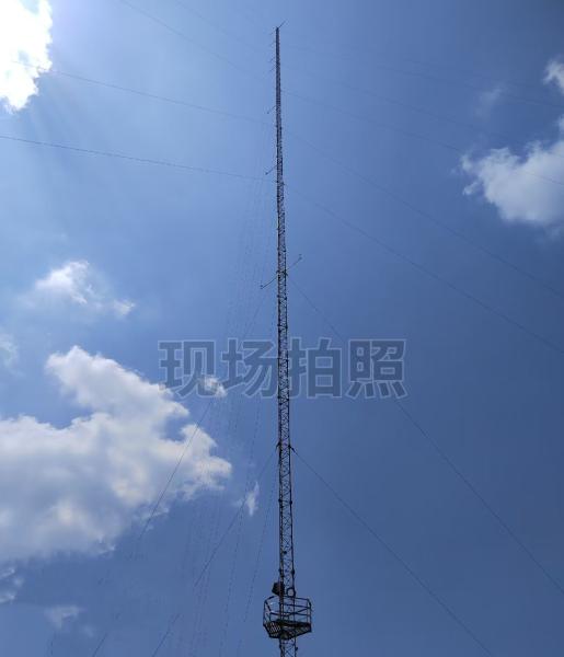 Steel Lattice Guyed Tower Mast for Wind Measurement Campaign