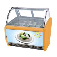 Commercial Gelato Display glace dure vitrine congélateur avec casseroles 8/10/12/14/16