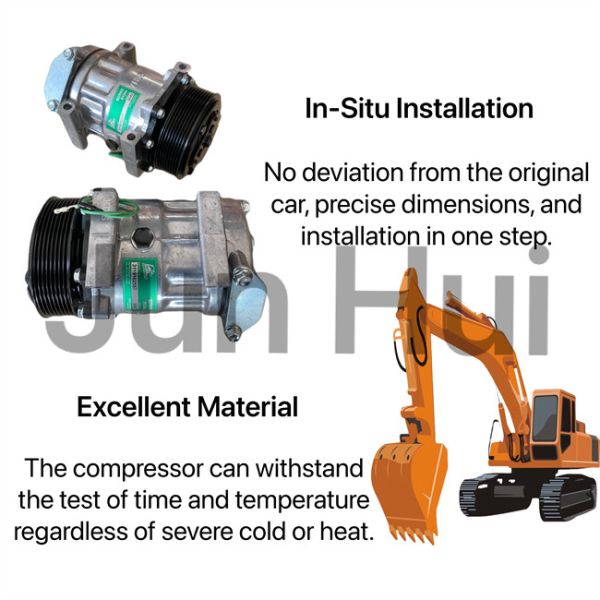 Компрессор 299 до 2212 аксессуаров кондиционирования воздуха экскаватора JCB220 416E 430E