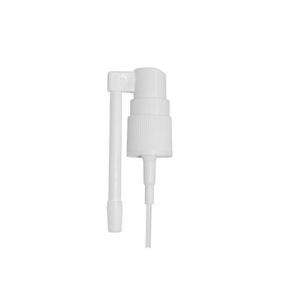 White 18/410 Fine Mist Sprayer Medical Nasal Spray Pump With Rotatable Long Nozzle