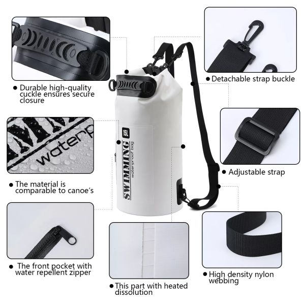 Ранец с аппаратурой 15L тренировки OEM водоустойчивый сухой для плавать гребли перемещения