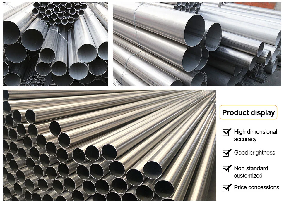 SS 201 304 304L 316 316L Welded Seamless Inox Stainless Steel Tube For Boiler