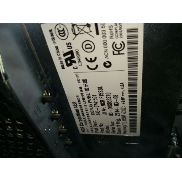15 INCH STANDARD BRIGHT COLOUR DISPLAY 445-0741591 NCR ATM Parts