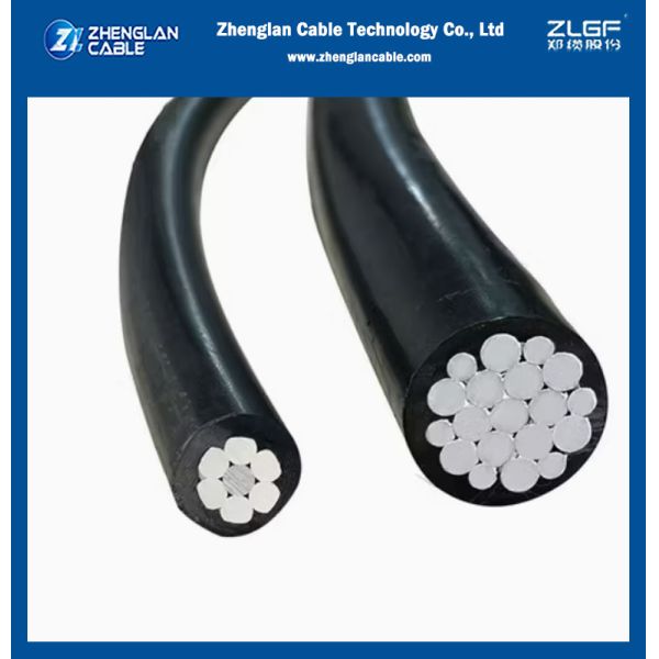 2*16mm2 Overhead AAC Conductor XLPE Insulation Aluminum Wire Twisted ABC Cable