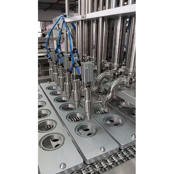 LC-672CF Fully Automatic Vucuum Disc Filling and Sealing Machine CE certificate