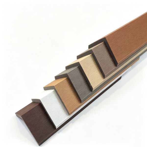 ASA WPC Co Extrusion Decking Edge Trim Waterproof Corner Guard End Cap Exterior Flooring
