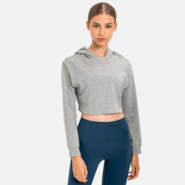 Oversized Women Cropped Sweatshirt Summer Hoodie Crop Top Personazied Women Activewear Manufacturer