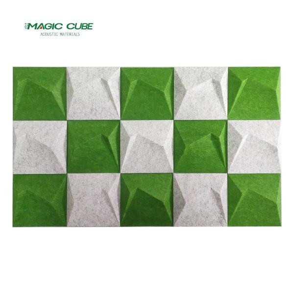 Customized Square Cotton Acoustic Panel Flame Retardant For Home Studio
