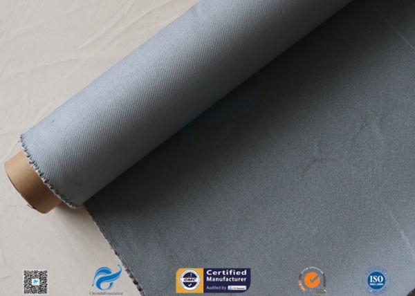 tela revestida da fibra de vidro do silicone cinzento dos materiais de isolação térmica de 1550G 1.5MM