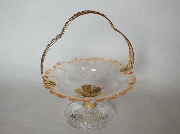 Sun flower shape candy bowl w/classic stand & elegant  (2)