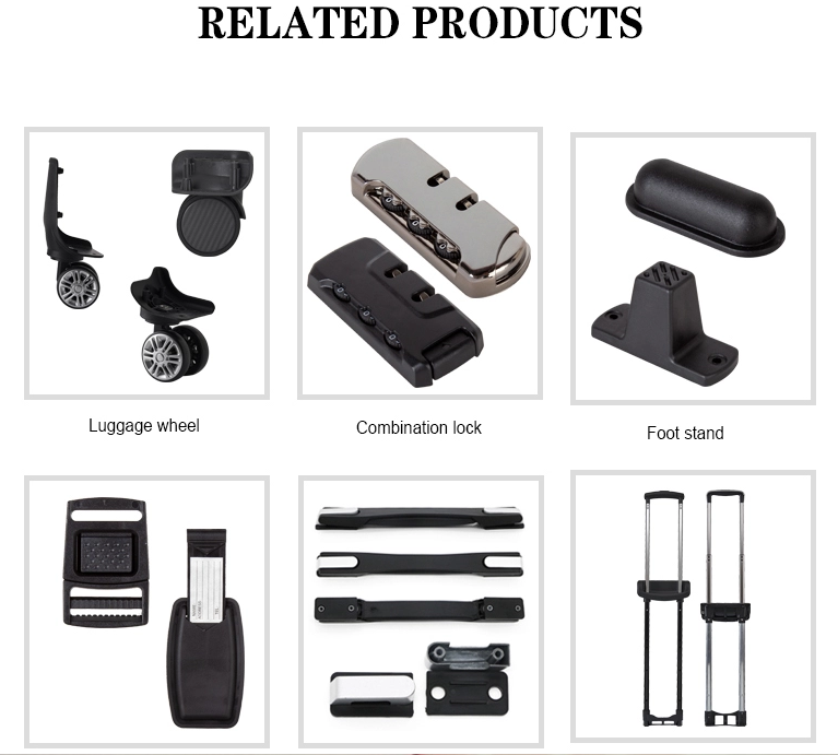 Newest customized Colorful rubber plastic 360 wheel trolley for luggage bag