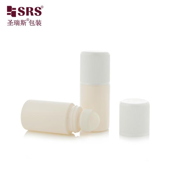 RPPC1-60ML Customize Pink Matte Plastic PP PCR Eco Friendly Material Antiperspirant Gel Roller Ball Bottle