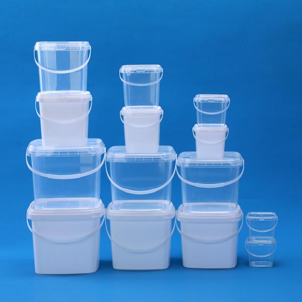 Plastic Deli Containers With Lids Ice Cream Containers Buckets Square Food Storage Containers Freezer Safe For Kitchen Party Drinks Snacks Fruits Desserts