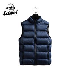 Outdoor Zipper Cold Weather Vest Windproof Puffer Utility Plus Size Sleeveless