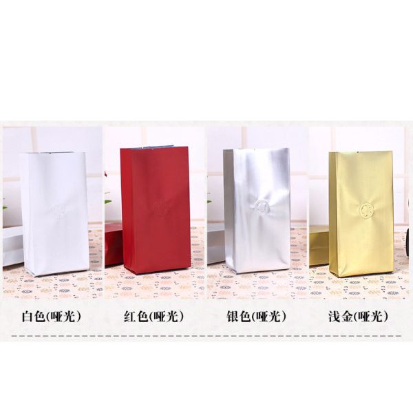 Matte Zipper Aluminum Foil Stand Up Pouch For Ground Coffee Granule Powder Bean