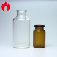 Vial de vidrio tubular con tapa encorvada