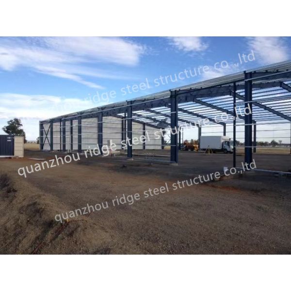 Renowned Design: Low-Cost Prefabricated Steel-Frame Cattle Barn and Livestock Facility (Featuring Solar Panels)