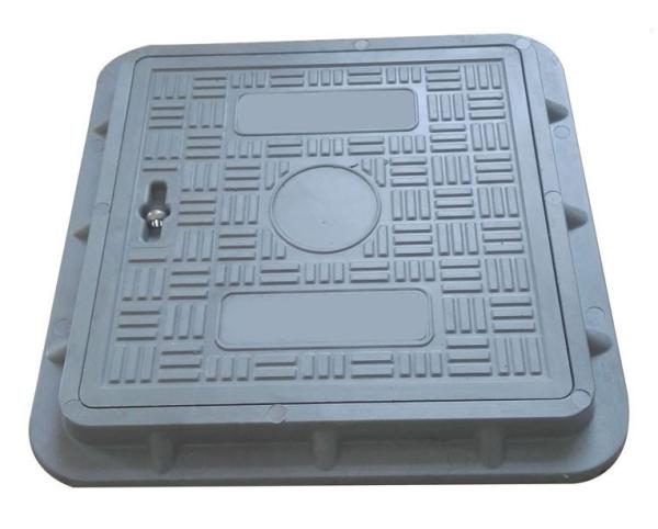 Anti Corrosion Light Weight SMC Manhole Covers BS EN124 For Drainage Project
