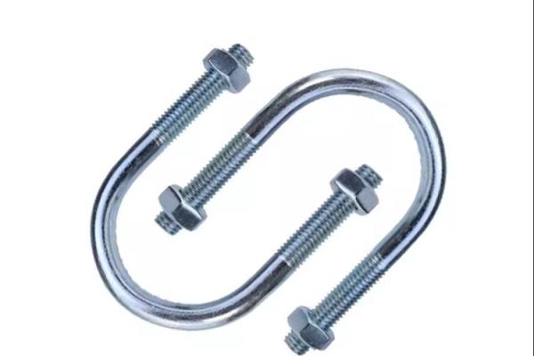 M8 M12 U Shape Metal Bolt With Nut Washer Grade 4.8 Mild Steel Bolt Zinc Plating Blue White