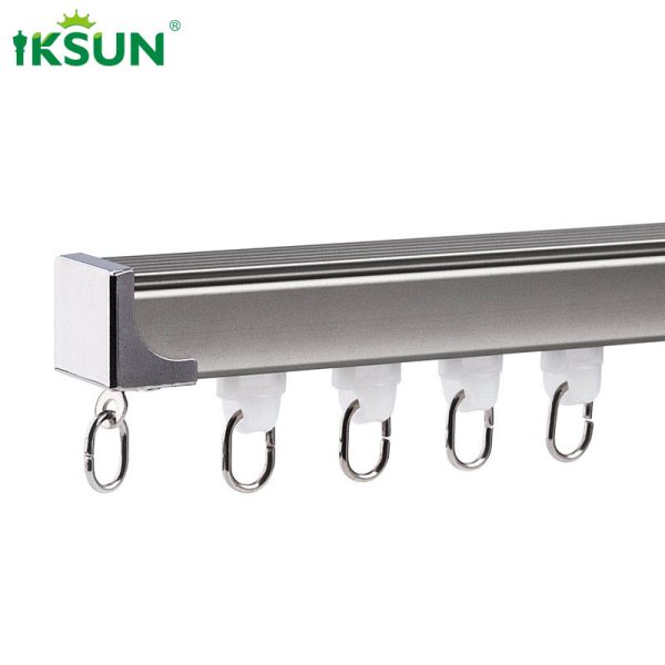 Small Hidden Aluminium Curtain Track Ripple Fold Ceiling Mount