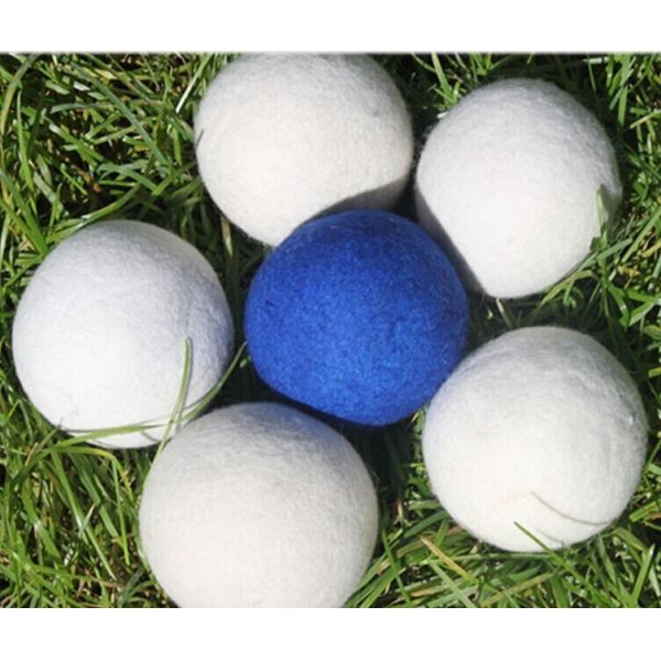 china factory Colored Pure Genuine  6-Pack XL 100% Wool Dryer Balls