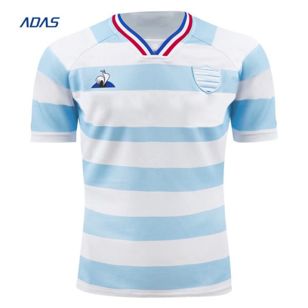 220gram Customized Mens Rugby Wear Training Clothing Fluorescence Color