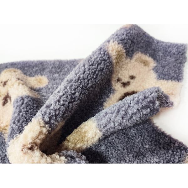 Teddy Bear Sherpa Fleece Fabric 330 Gsm 100% Polyester Bear Printed