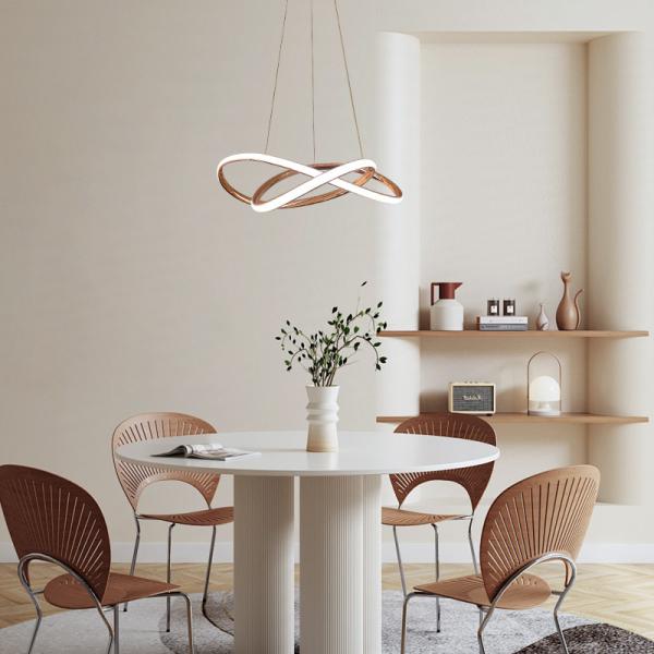 Modern Design Nordic Style Aluminum Lamp Restaurant Lobby 166w Led Chandelier Lamp