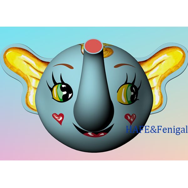 El elefante gigante 5.5M con base de helio bola inflable publicidad decoración marketing