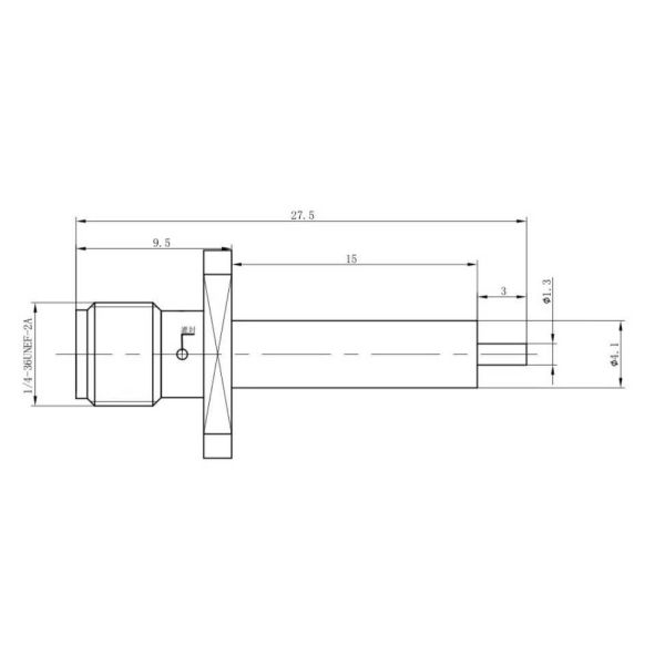 DC-6GHz PCB SMA Connector Male 4 Hole Connector SMA-JFD275
