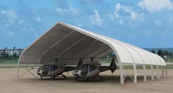 Temporary Outdoor Aircraft Hangar Durable 30m x 50m Fabric Tent Wind Resistant