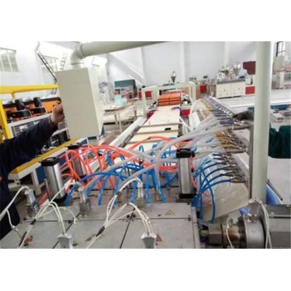 PLC Plastic Profile Extrusion Line , PVC PP PE Plastic Profile Production Line For Panel