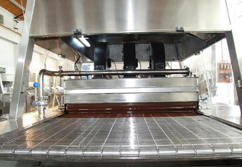 шоколад емкости 200mm 200kg 500kg закаляя Enrobing тоннель машины крутой
