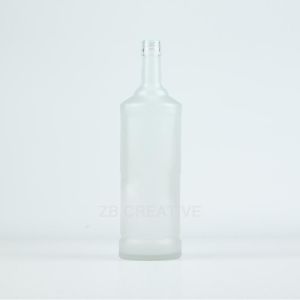 1000ml Flint Glass Rum Bottle For Commercial Spirits Packaging With Screw Top
