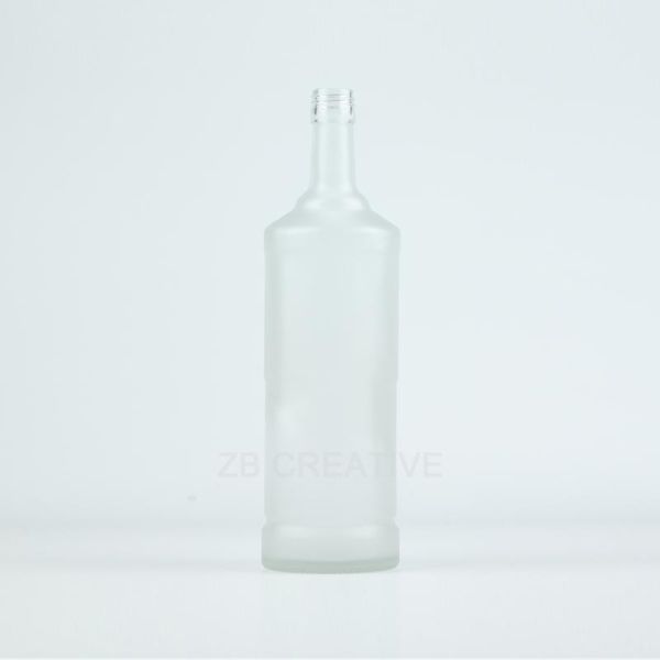 1000ml Flint Glass Rum Bottle For Commercial Spirits Packaging With Screw Top 580G CY-856