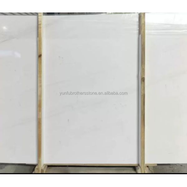 Customized Size Polished Italian White Marble Tile Top-Grade Stone for Hotel Floor