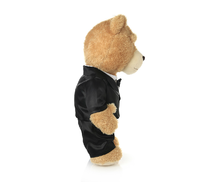 custom black suit bear with cool suit