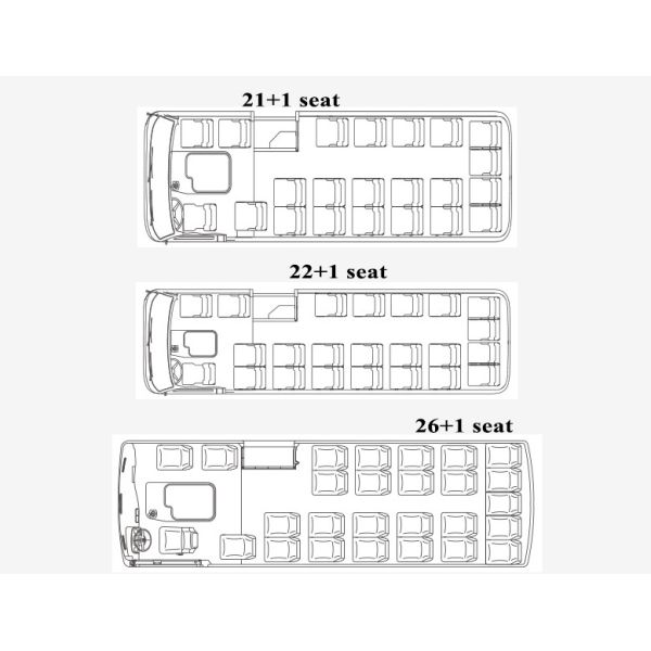Transportation Auto Motives 30 Seater Minibus with Diesel Fuel and 4 Cylinders Engine