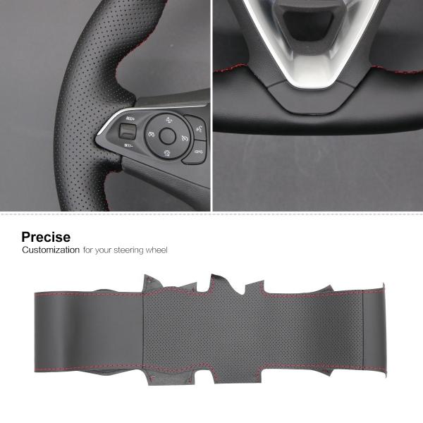 Mewant brand perforated vegan leather steering wheel cover for Holden Commodore Astra Calais 2018-2020 car interior accessories