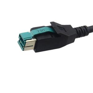 bâti affleurant aux. d'USB de mâle actionné par 12V de câble équipé d'USB LVDS