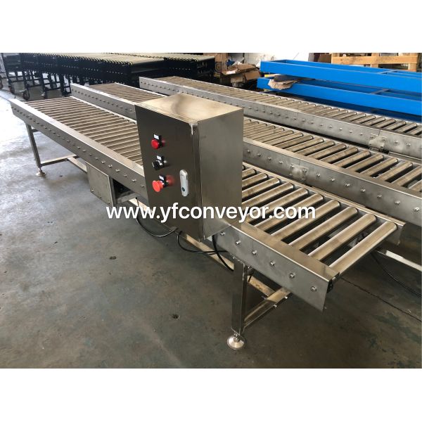 Motorized Heavy Pallet Conveyor/Flexible Roller Conveyor